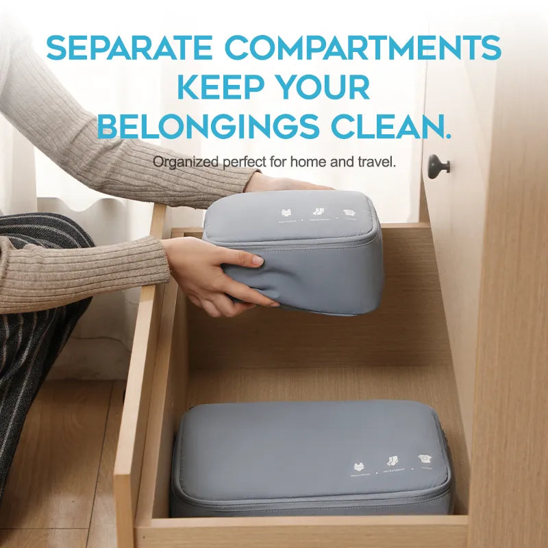 Rootsense ArmorCoat Antibacterical Storage Bag, 3 pcs (1 x Medium, 2 x Small) - Sanitize and Store, Bacteria No More!