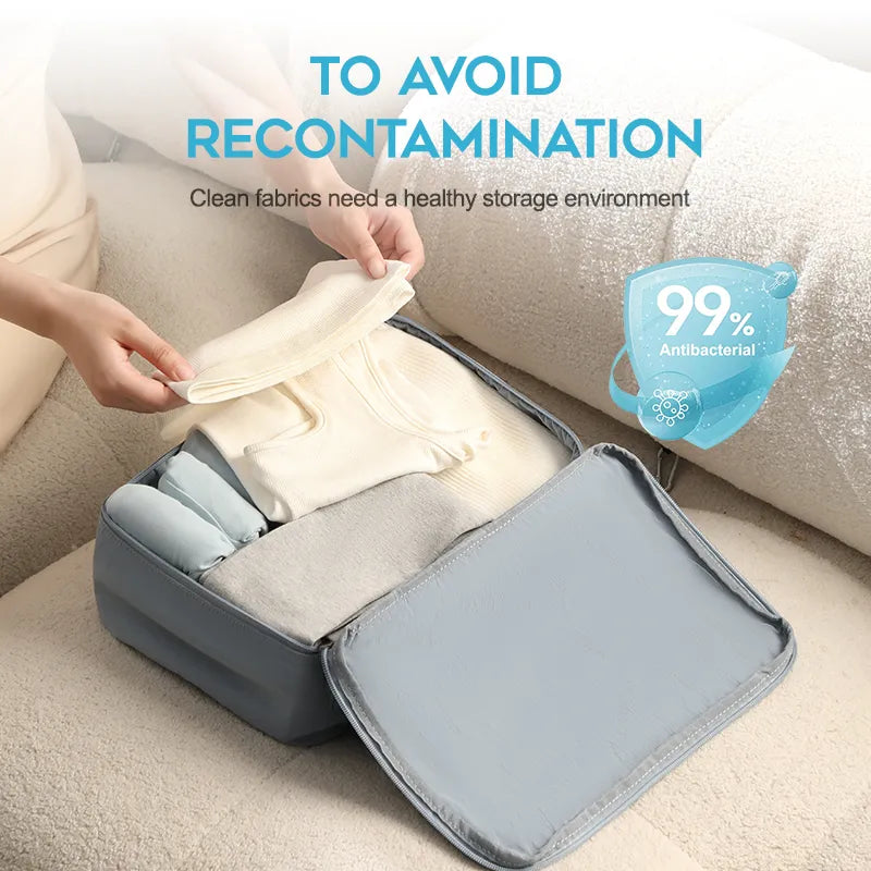 Rootsense ArmorCoat Antibacterical Storage Bag, 3 pcs (1 x Medium, 2 x Small) - Sanitize and Store, Bacteria No More!