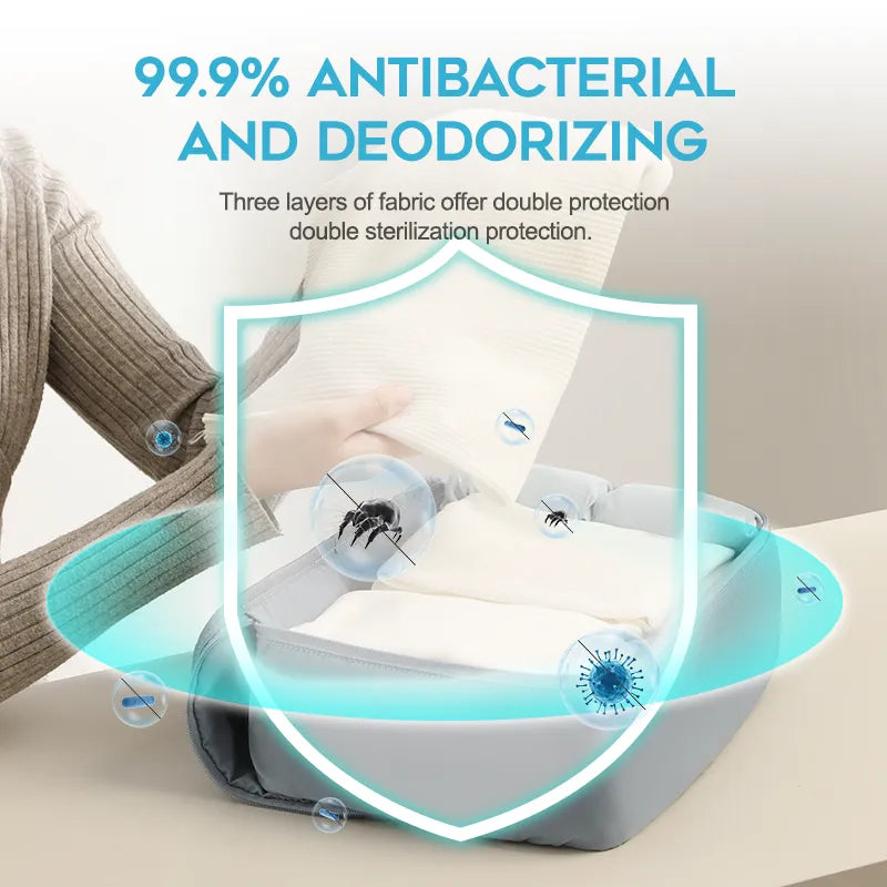 Rootsense ArmorCoat Antibacterical Storage Bag, 3 pcs (1 x Medium, 2 x Small) - Sanitize and Store, Bacteria No More!
