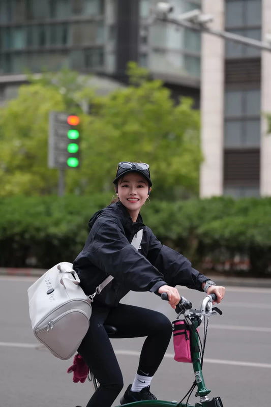Cycling: My Favorite Way to Commute and Stay Fit with Rootsense Shoekong Halo bag