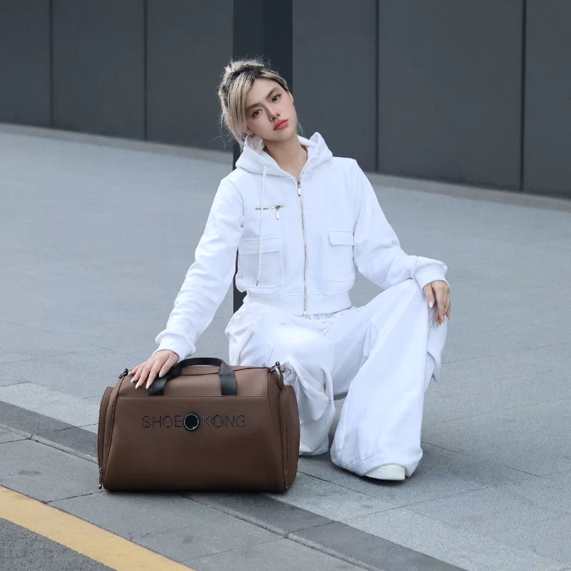 The Halo Bag: My Chic Companion in White & Cocoa Brown